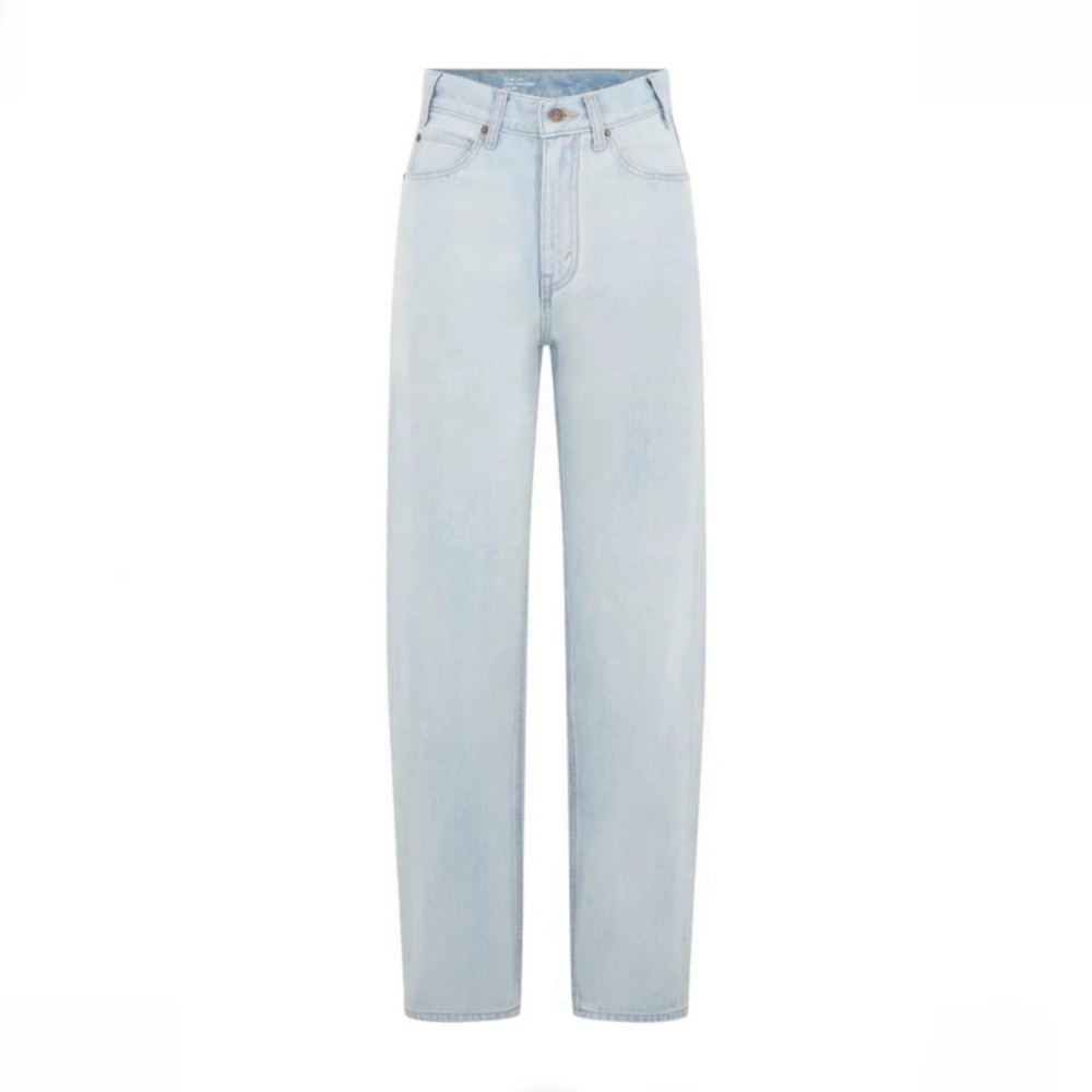 Celine Light Blue High-Rise Straight Jeans